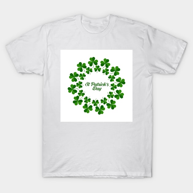 Lucky leaf clover st.Patrick's Day T-Shirt by TeeRock